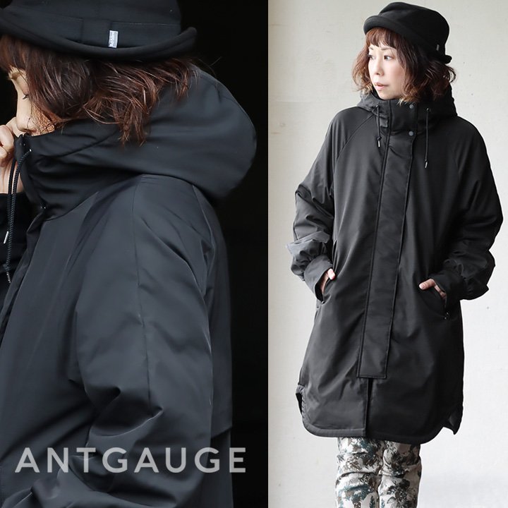 お値下げしました。クールカレアン フード付き黒ジップアップコート