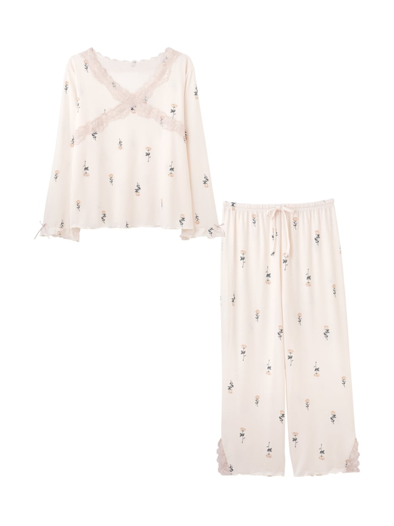 楽天市場】レーストリムでフェミニンさを上乗せ.カットソーレース