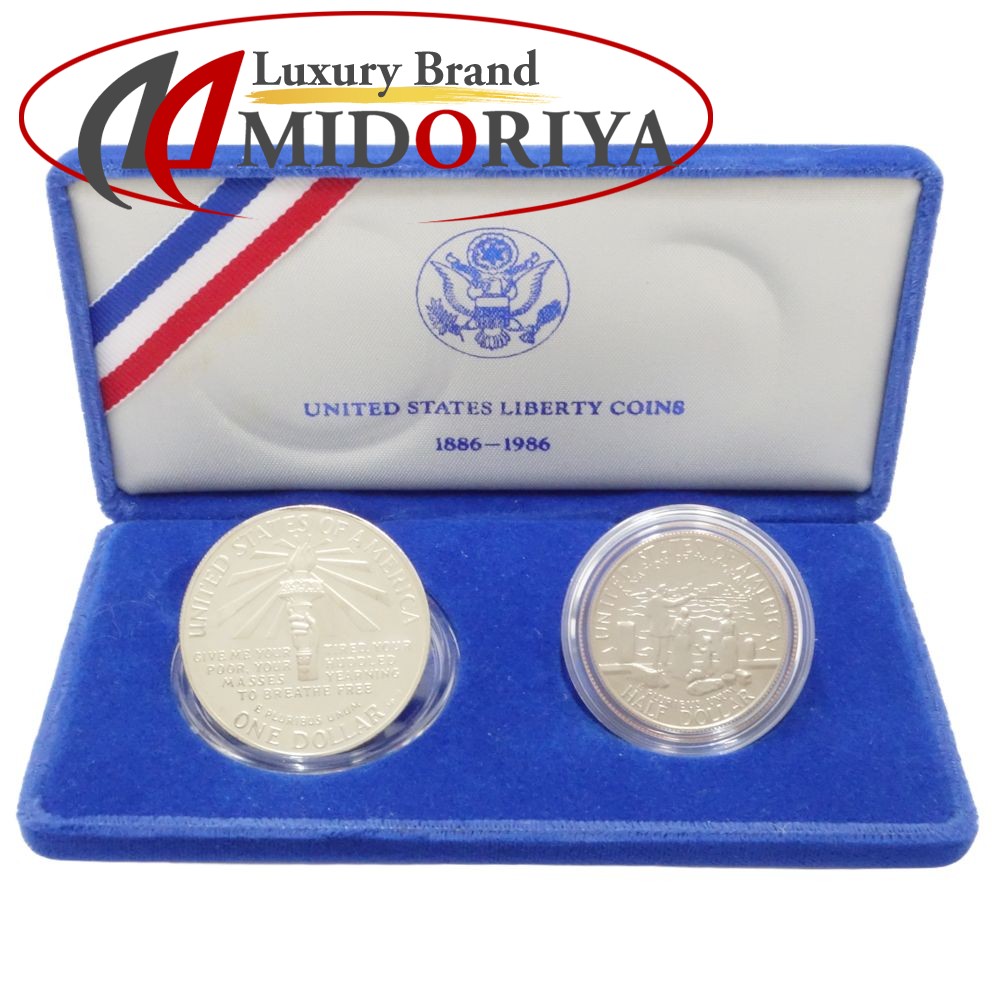 楽天市場】自由の女神像 1986年 記念コインセット シルバー 1ドル