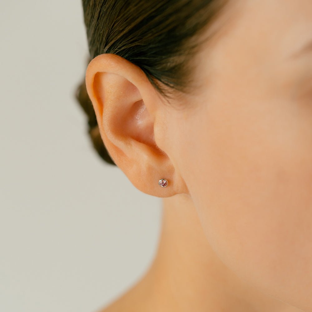 楽天市場】K18/PT ラボグロウン ピンクダイヤモンド ボディピアス