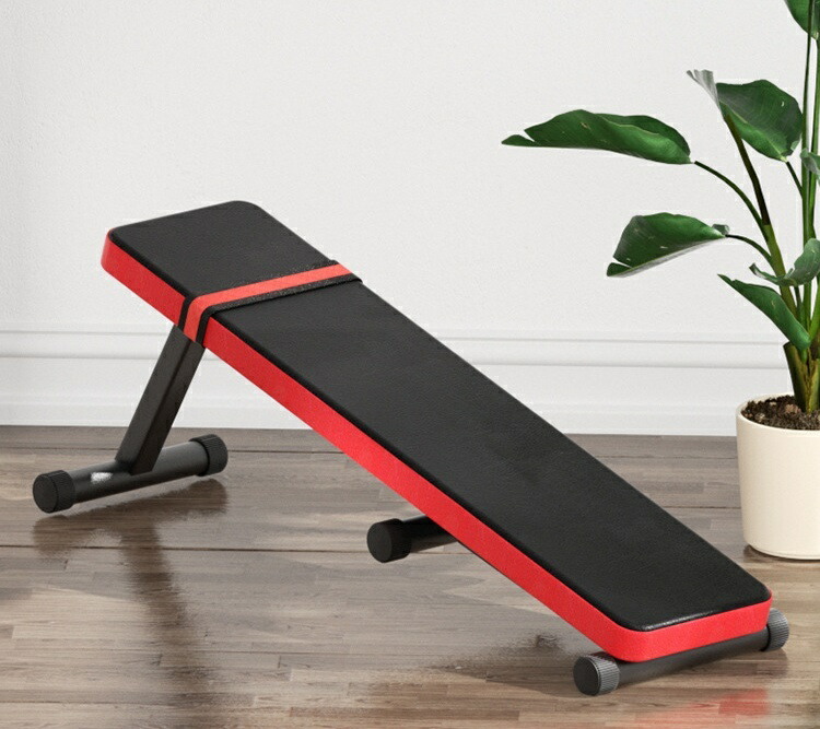 楽天市場】送料無料 ベンチ台 折りたたみ式 フラットベンチ