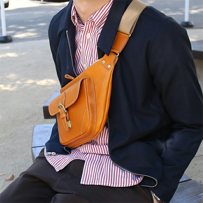 楽天市場】ボディバッグ メンズ 本革 栃木レザー 斜めがけ かっこいい