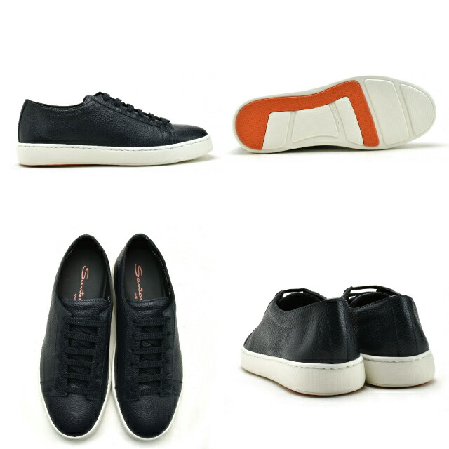 楽天市場】サントーニ Santoni スニーカー 20842 ダークブルー メンズ