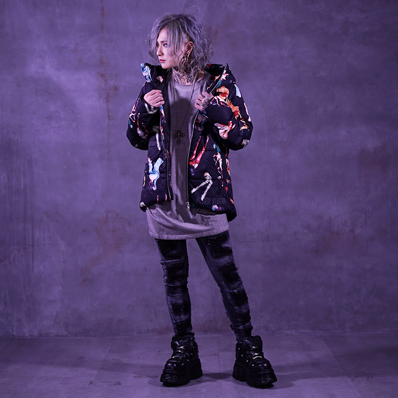 楽天市場】V系 ジャケット 中綿ジャケット アウター 中綿 ダウン 派手