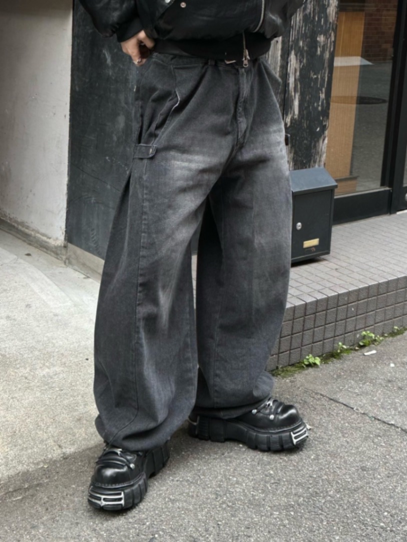 楽天市場】正規品【 Chikashitsu + side snap balloon denim pants