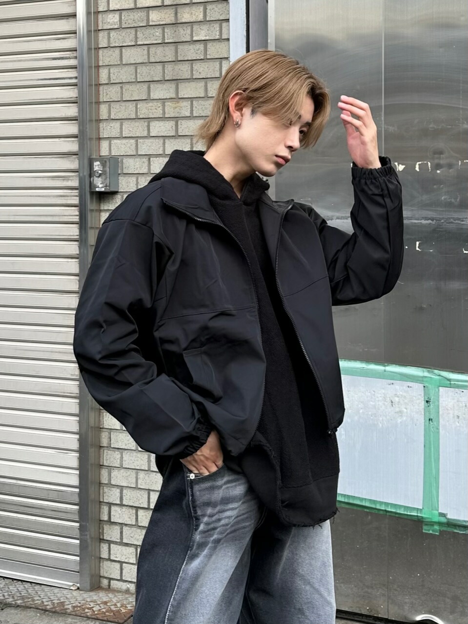 楽天市場】正規品【 nmtc + high neck nylon blouson (2color) 】 エヌ