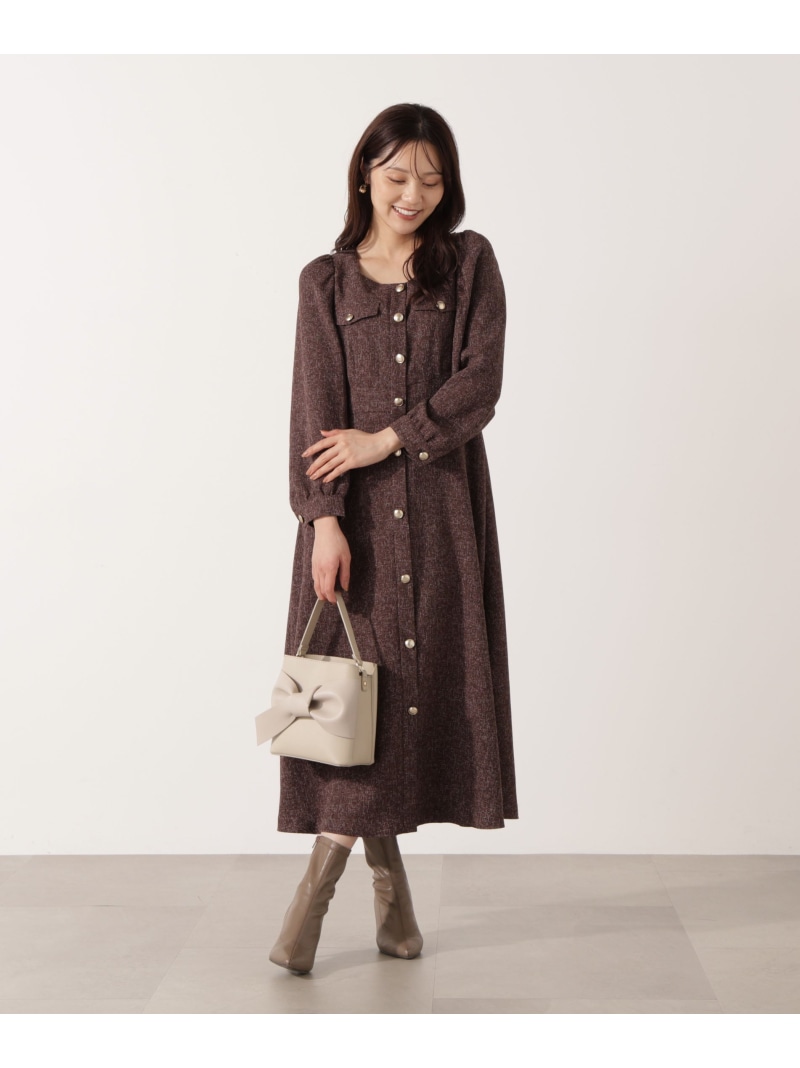 楽天市場】フロント釦ツイードワンピース 25AW PROPORTION BODY