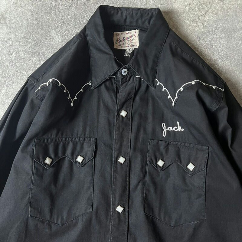 楽天市場】60s 70s Rockmount Ranch Wear チェーンステッチ 刺繍 長袖