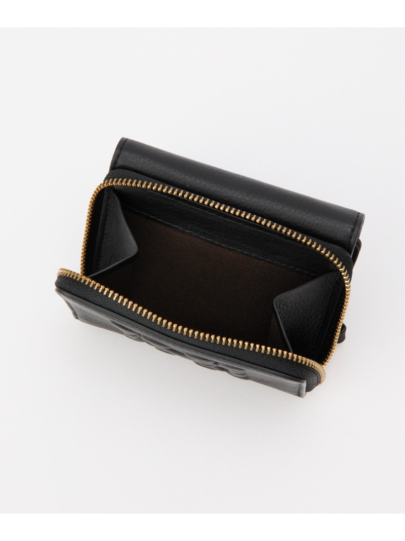 楽天市場】エンボスモノグラム三つ折りウォレット russet ラシット