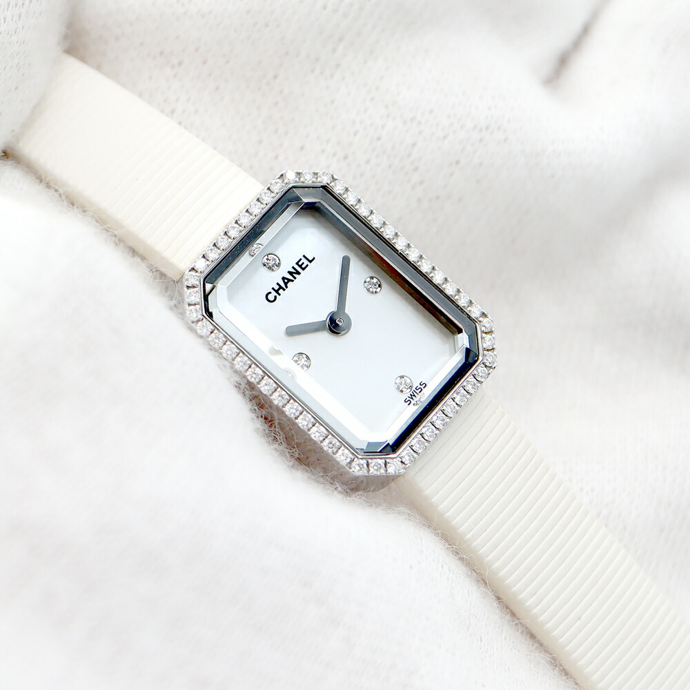 楽天市場】電池交換済 CHANEL シャネル プルミエール H2433 白