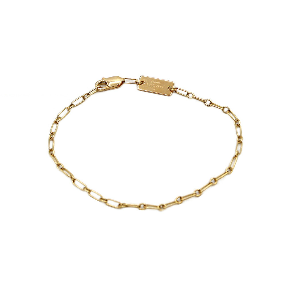 楽天市場】GUCCI グッチ チェーンブレスレット K18YG 750 イエロー