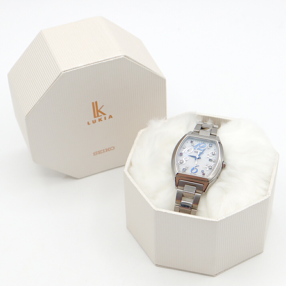 楽天市場】SEIKO セイコー ルキア 1B22-0BC0 デイト 白 ホワイト SS
