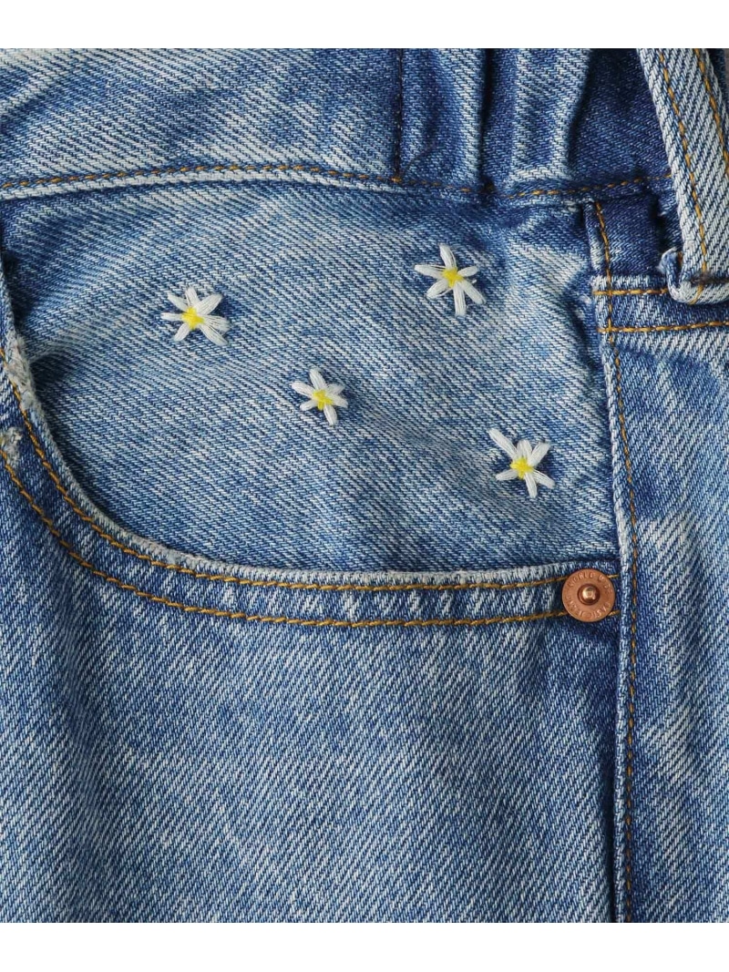 楽天市場】【SALE／50%OFF】ルーズフィット/フラワー刺繍ワイド