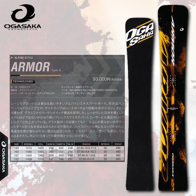 楽天市場】15-16 NEWモデル！【販売開始！】オガサカ ARMOR アルペン