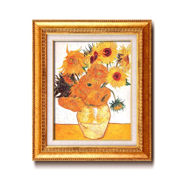 楽天市場】名画額縁/フレームセット 【F6号】 ゴッホ 「ひまわり