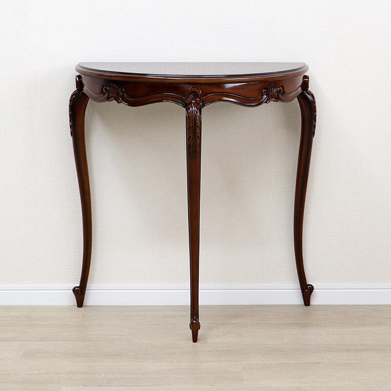 楽天市場】マホガニー 3脚 ハーフムーン コンソール(大)コンソール