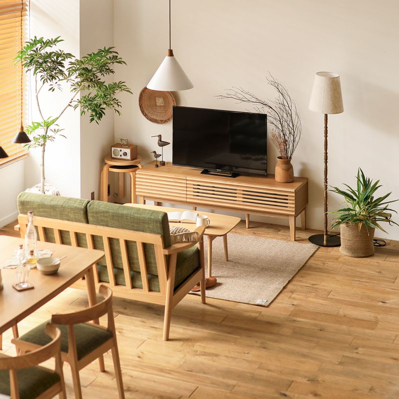 楽天市場】テレビ台 テレビボード LINE 150 北欧 ナチュラル 無垢 木製