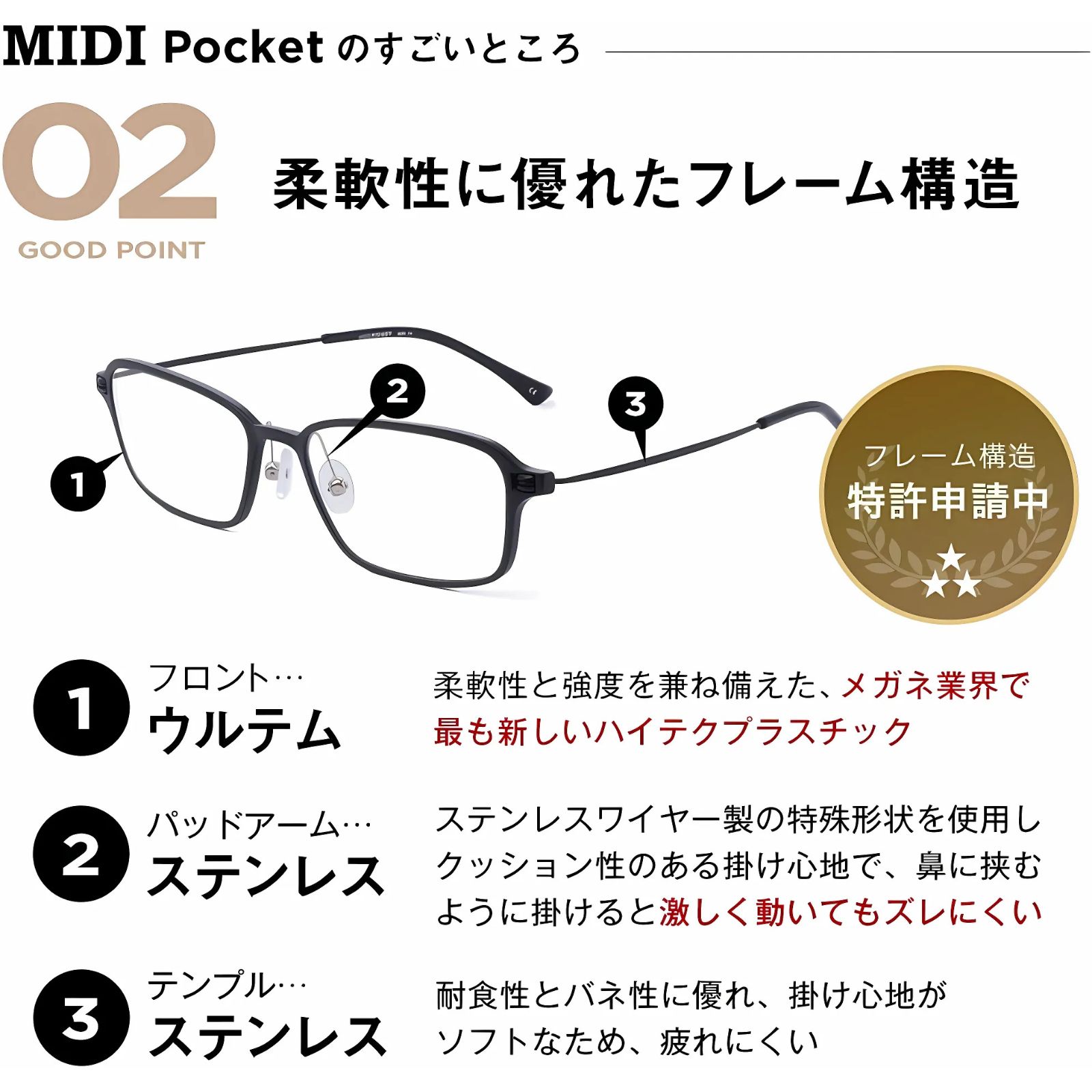 楽天市場】MIDIポケット サングラス 持ち運び ケース 薄型ハード 付き