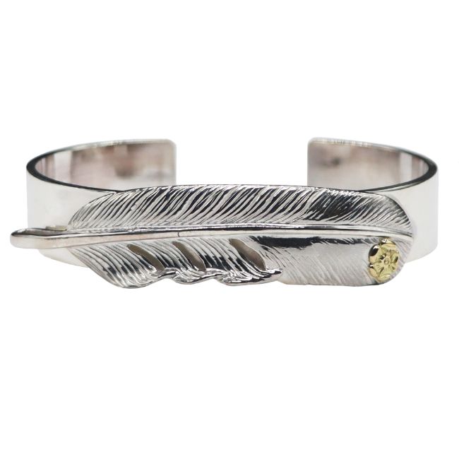 楽天市場】TADY&KING特大SVフェザー平打ちバングルK18ローズ