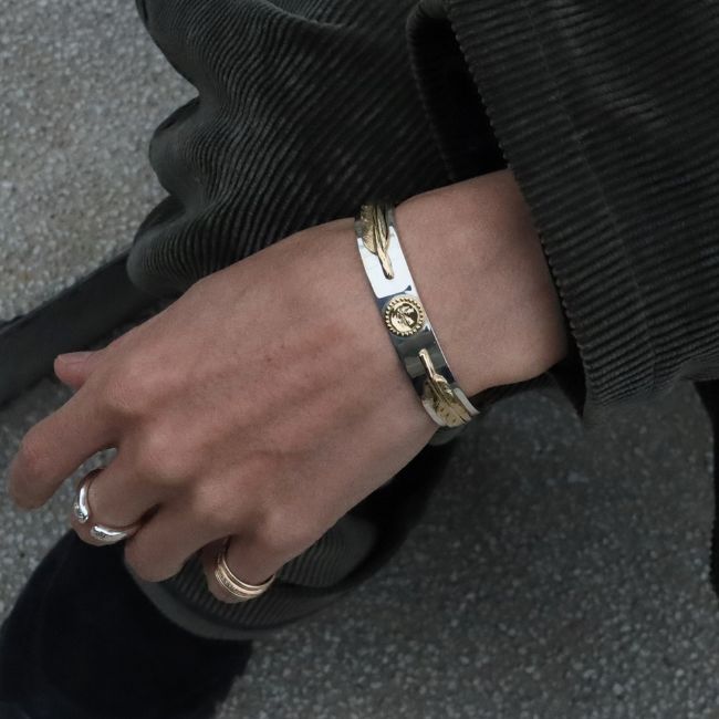 楽天市場】TADY＆KING［ORDER ITEM］平打ちバングルK18イーグル&ダブル