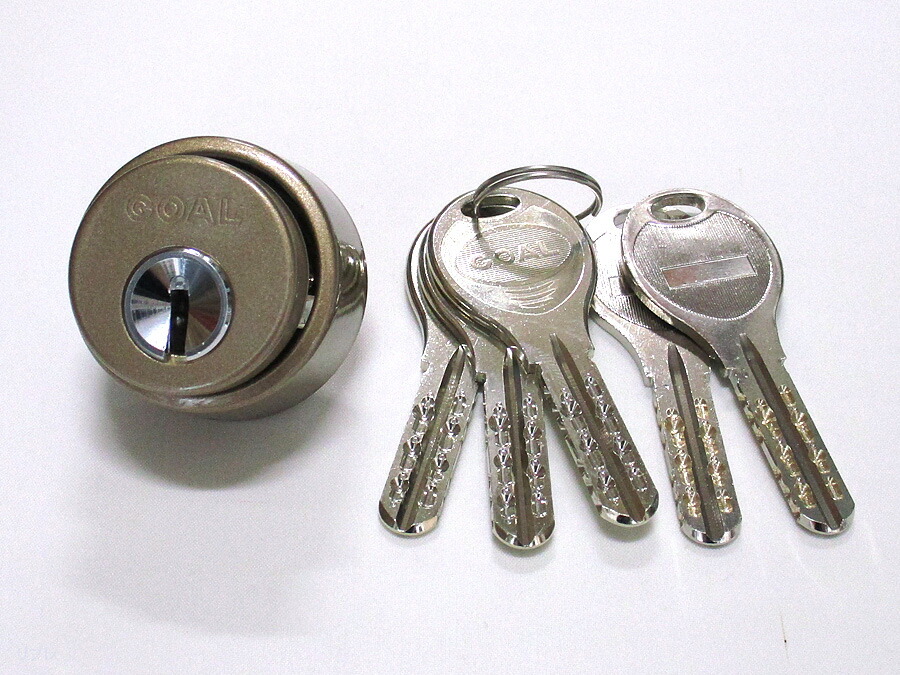 楽天市場】V-18 LX取替用シリンダーブロンズ色(鍵5本付)GOAL ゴール