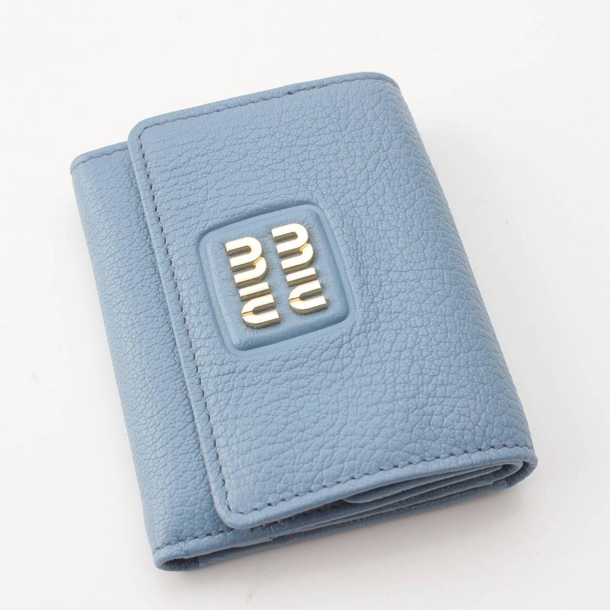 楽天市場】【ミュウミュウ】Miu Miu ロゴ レザー コンパクトウォレット