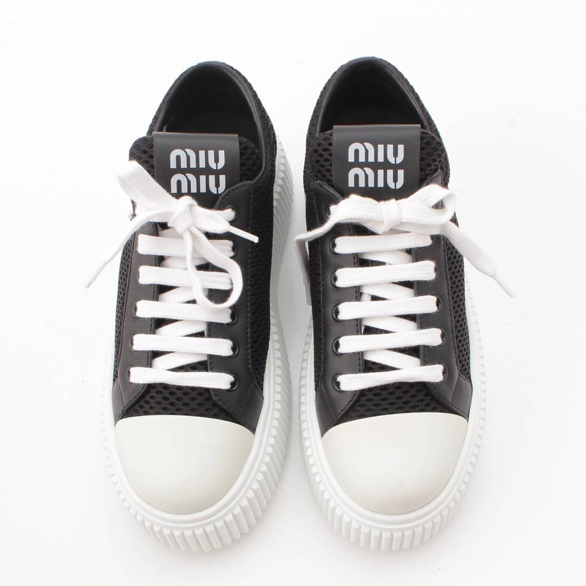 楽天市場】【ミュウミュウ】Miu Miu ロゴ メッシュ フラットフォーム