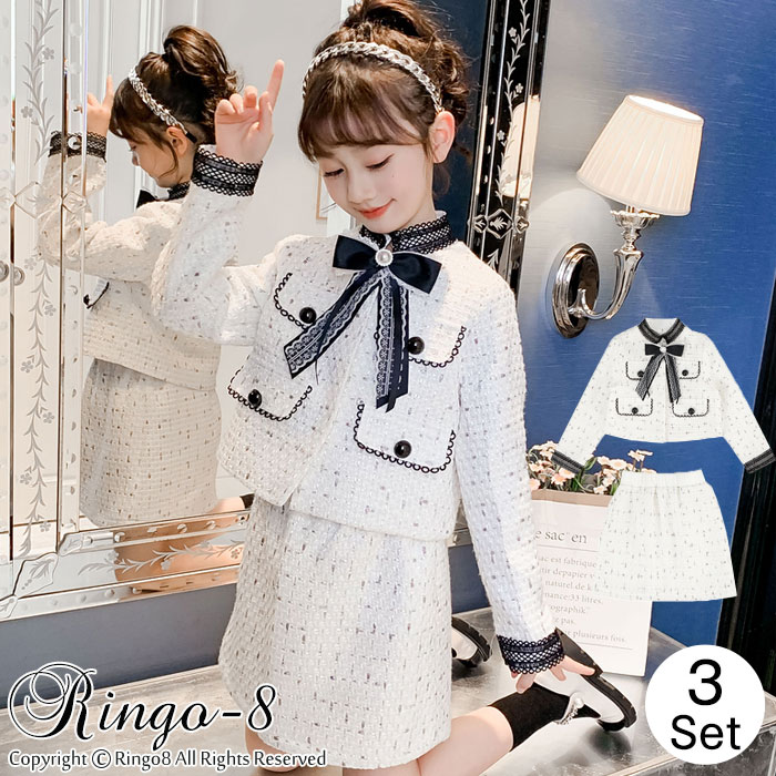 楽天市場】女の子 スーツ 入学式 スーツ 女の子 3点セット 卒園式