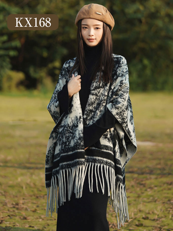 楽天市場】ストール 大判 厚手 レディース 羽織 ストール ポンチョ