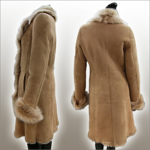楽天市場】3フック ムートンコート レディース ロングコート ムートン