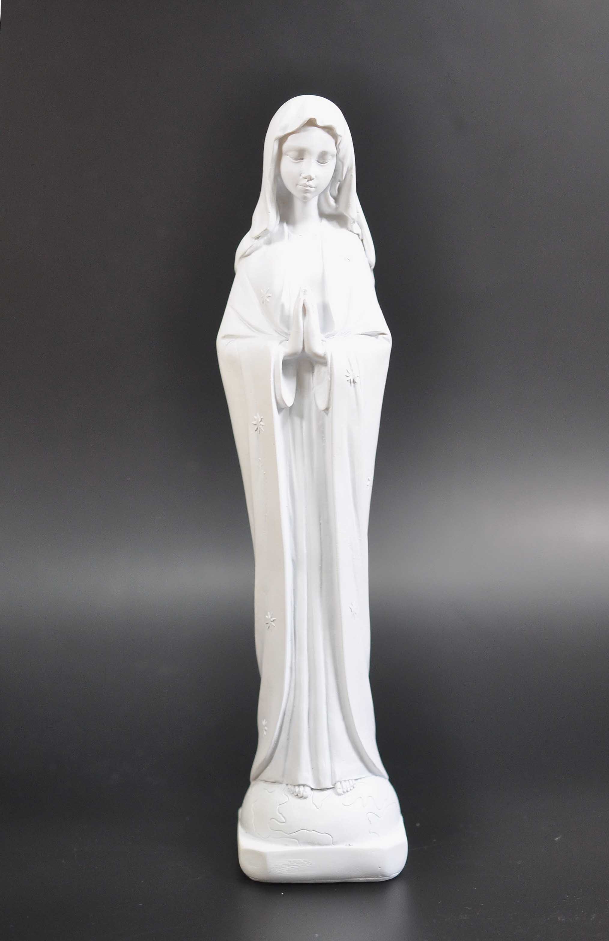 楽天市場】白い聖母マリア彫像 大理石風 高さ23cm 慈悲と愛の像