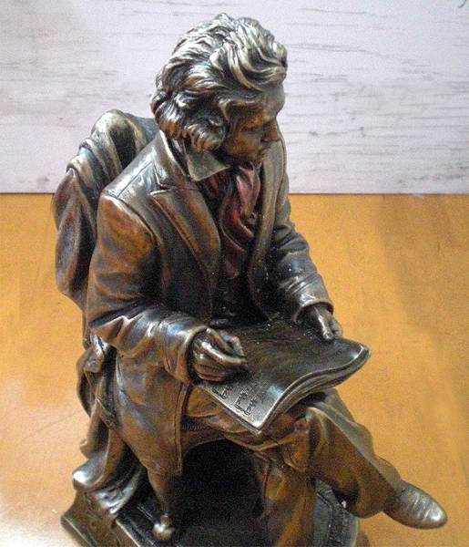 楽天市場】【楽聖 ルートヴィヒ・ヴァン・ベートーヴェン ブロンズ風