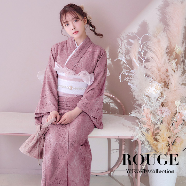 楽天市場】送料無料 あす楽【浴衣3点セット】くすみピンク 浴衣