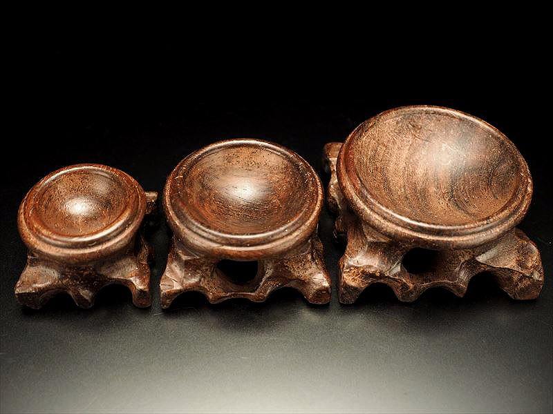 楽天市場】○Sサイズ【丸玉用 木製台座 ブラウンカラー】円部分直径約