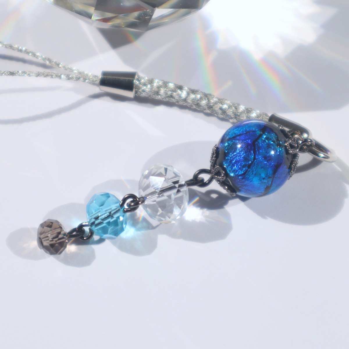 楽天市場】根付 ストラップ ホタルガラス工芸 ほたる玉 とんぼ玉 帯