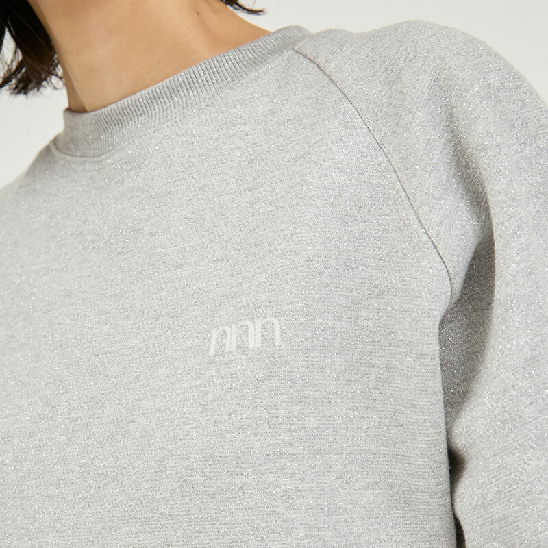 楽天市場】emmi エミ トップス ペプラムラメ裏毛プルオーバー