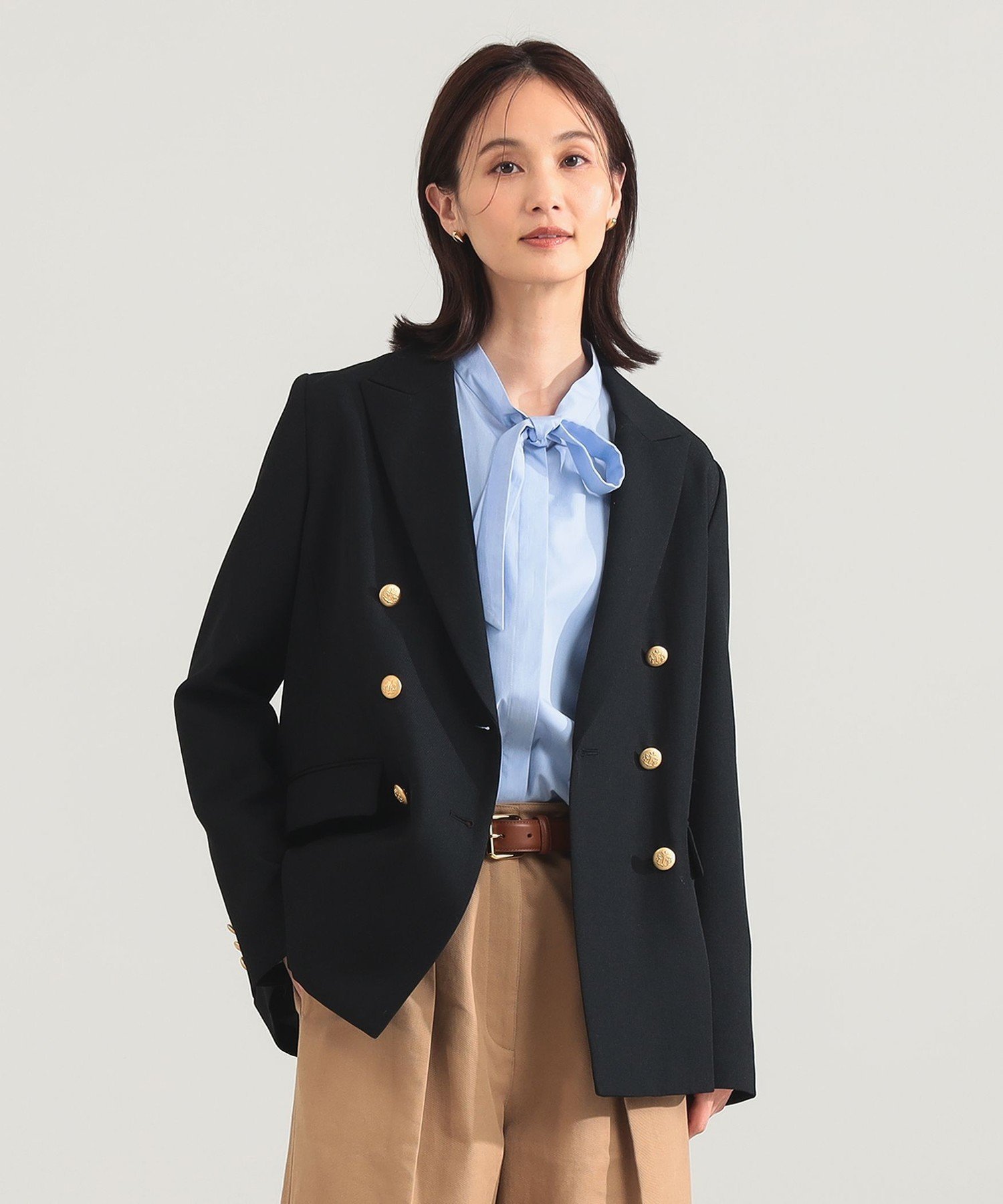 Demi-Luxe BEAMS｜【ロングセラー】ドライギャバジン 6ボタン ダブル