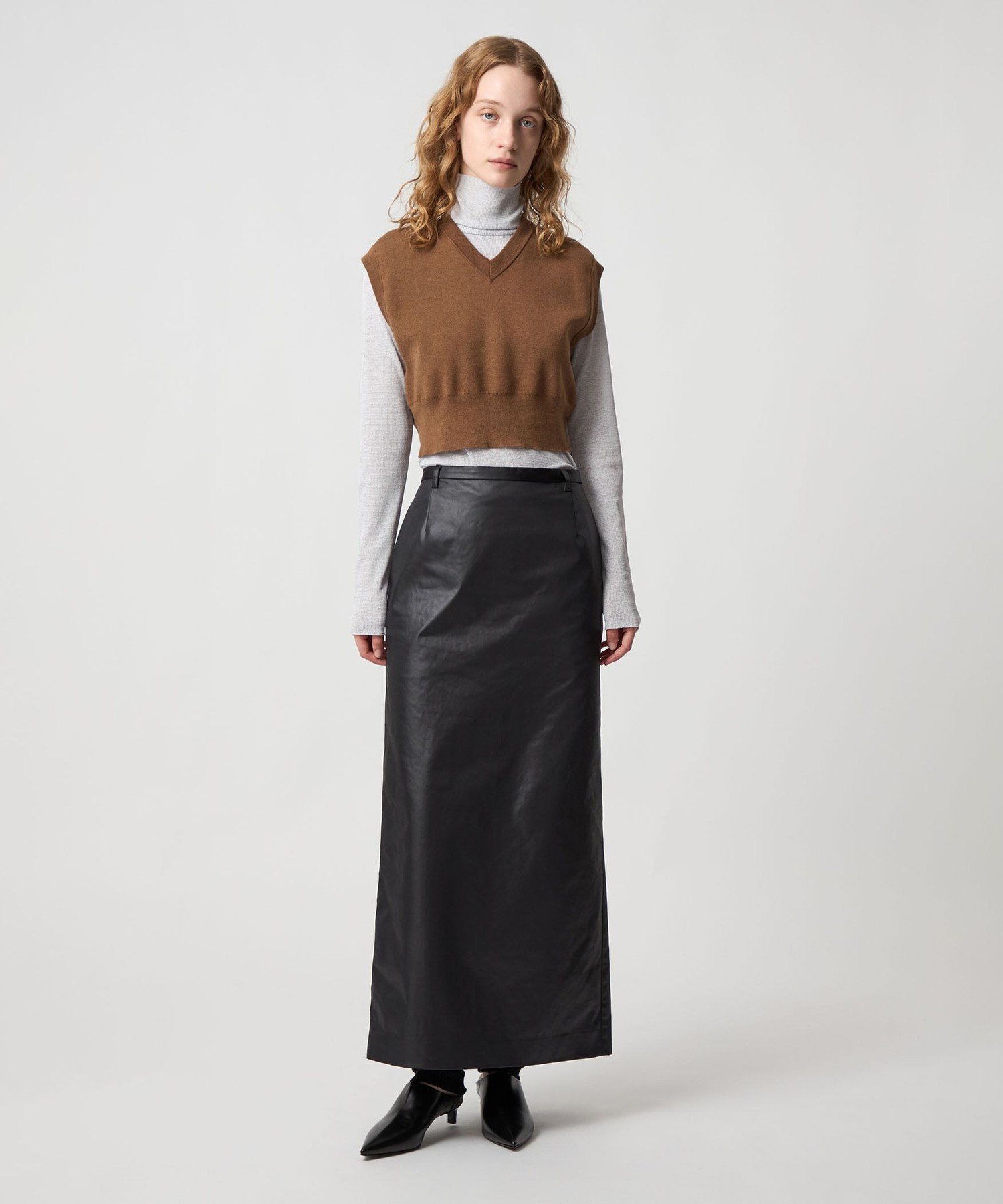 未使用roku 6 フラノグレータイトスカート38 BEAUTY&YOUTH UNITED ARROWS｜<6(ROKU)>フラノ グレー タイトスカート