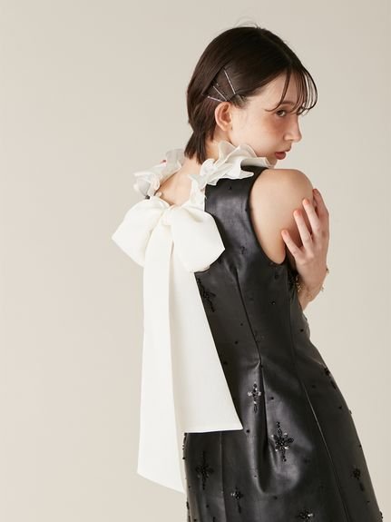 LILY BROWN｜[L.B CANDY STOCK]フリルカラー付き2wayミニワンピース