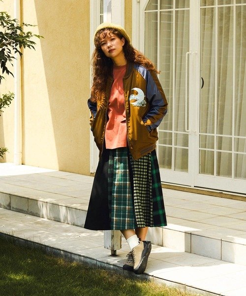 go slow caravan｜エステルサテンリバーシブルスーベニアJKT (MENS