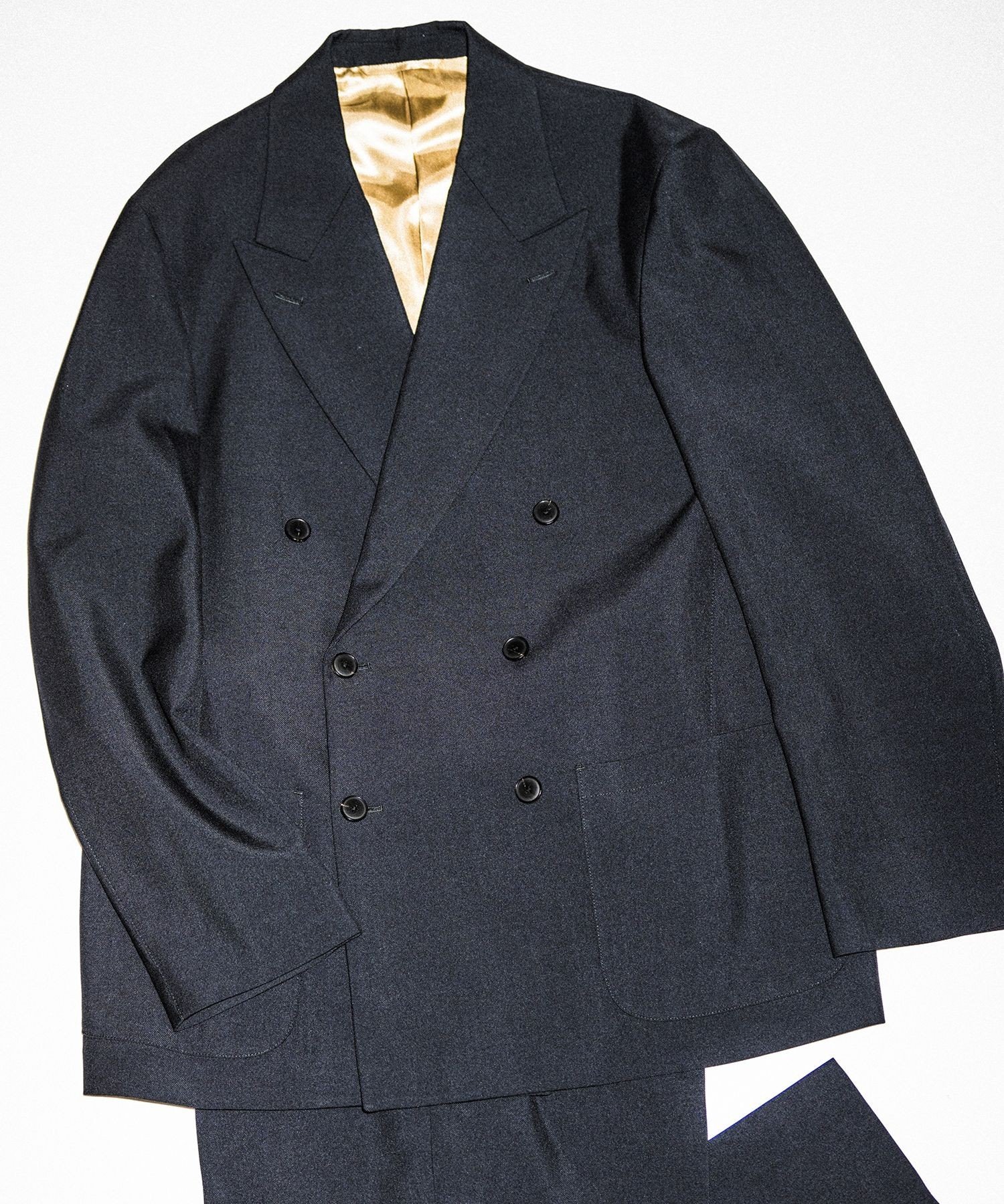 ADAM ET ROPE'｜ハードクロス ダブルブレストジャケット