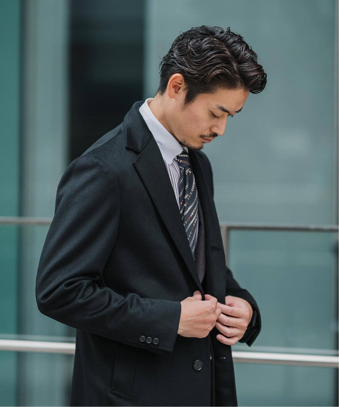 EDIFICE｜《追加》SUPER 140's ウール / カシミヤ チェスターコート