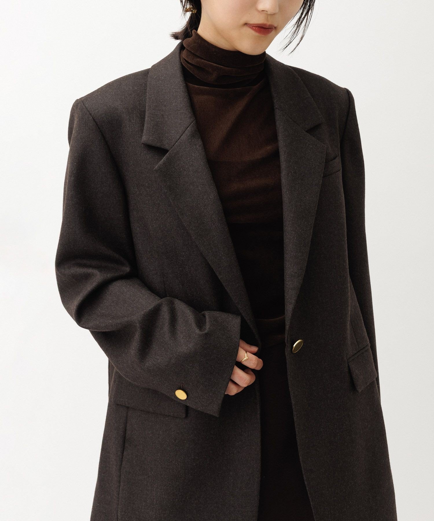 ADAM ET ROPE'｜シングルブレストスリットジャケット | Rakuten