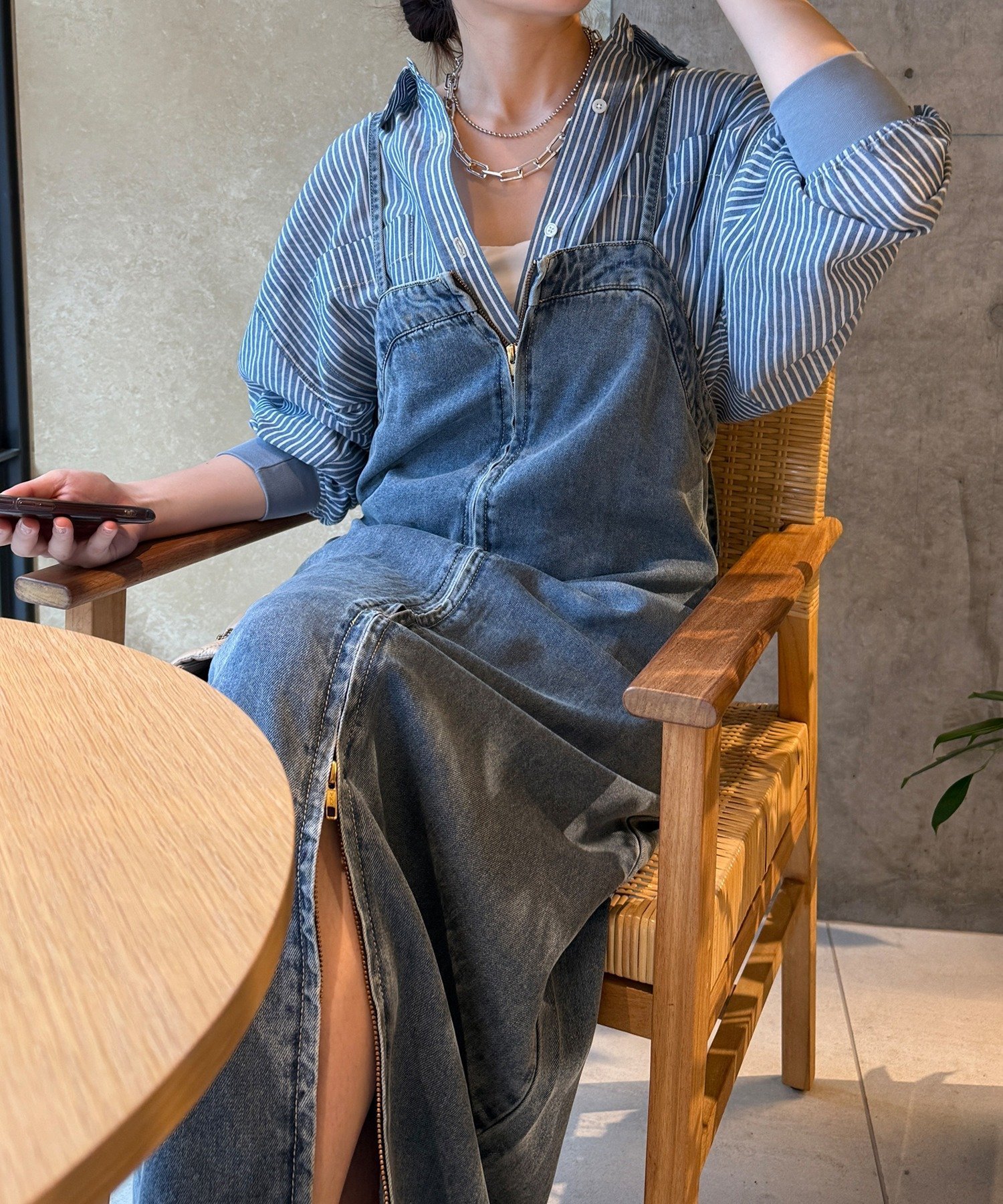 DOUDOU｜【完売カラー再追加!/サイズ展開あり/細見え】リヨセルデニム