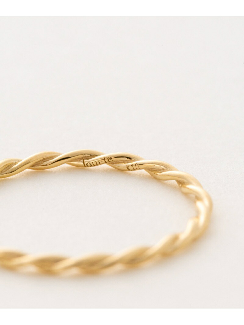 Jouete｜K10YG ツイスト リング | Rakuten Fashion(楽天ファッション