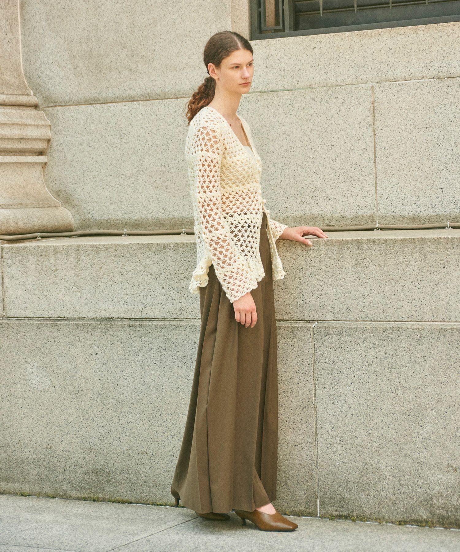 ADAM ET ROPE'｜【EMOELLE】フロントプリーツスカート | Rakuten