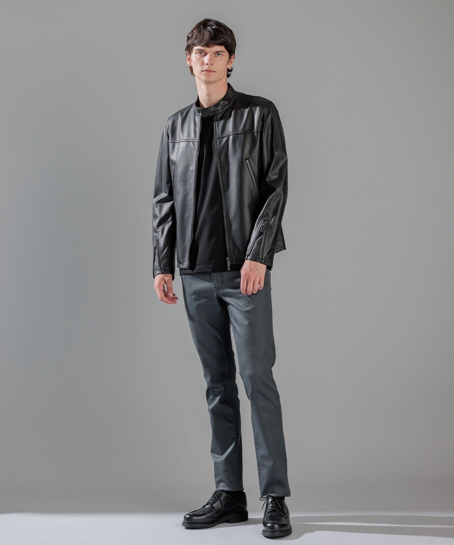 JOSEPH HOMME｜ライトラムナッパ レザー シングルライダース | Rakuten