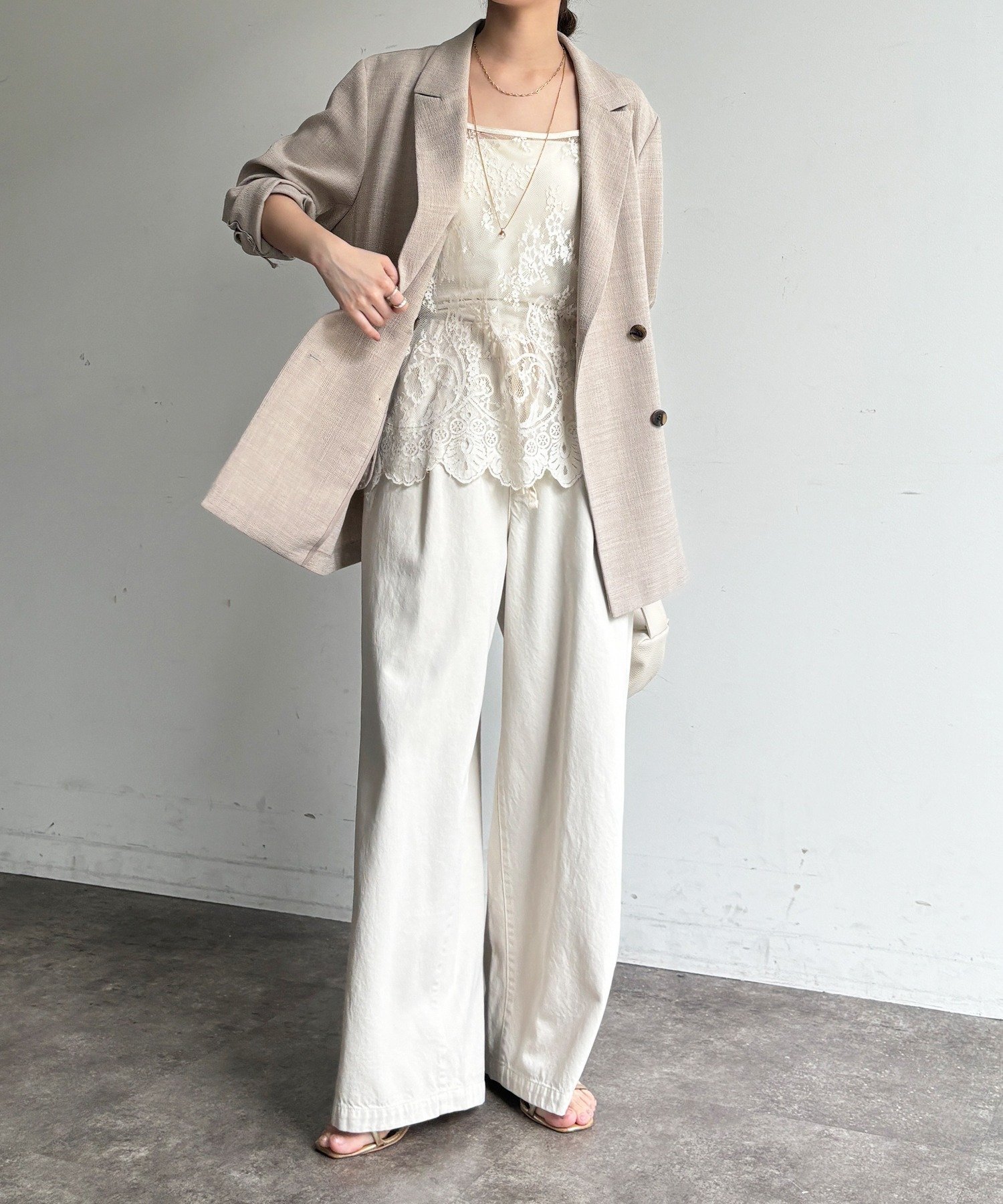 DOUDOU｜【新色追加】スカラレースキャミ | Rakuten Fashion(楽天