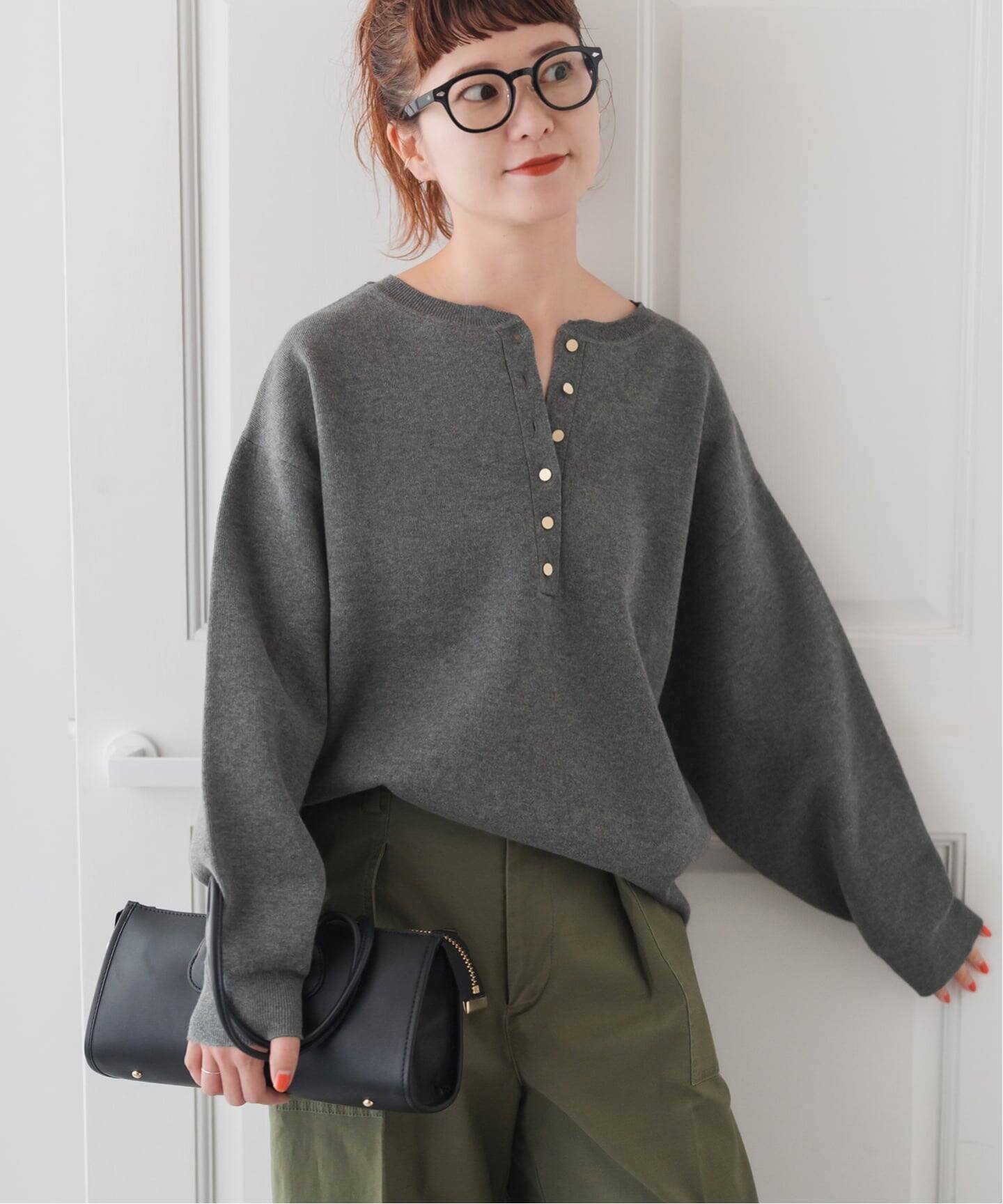 Spick & Span｜《WEB限定カラー有り / 追加3》メタルボタンヘンリー