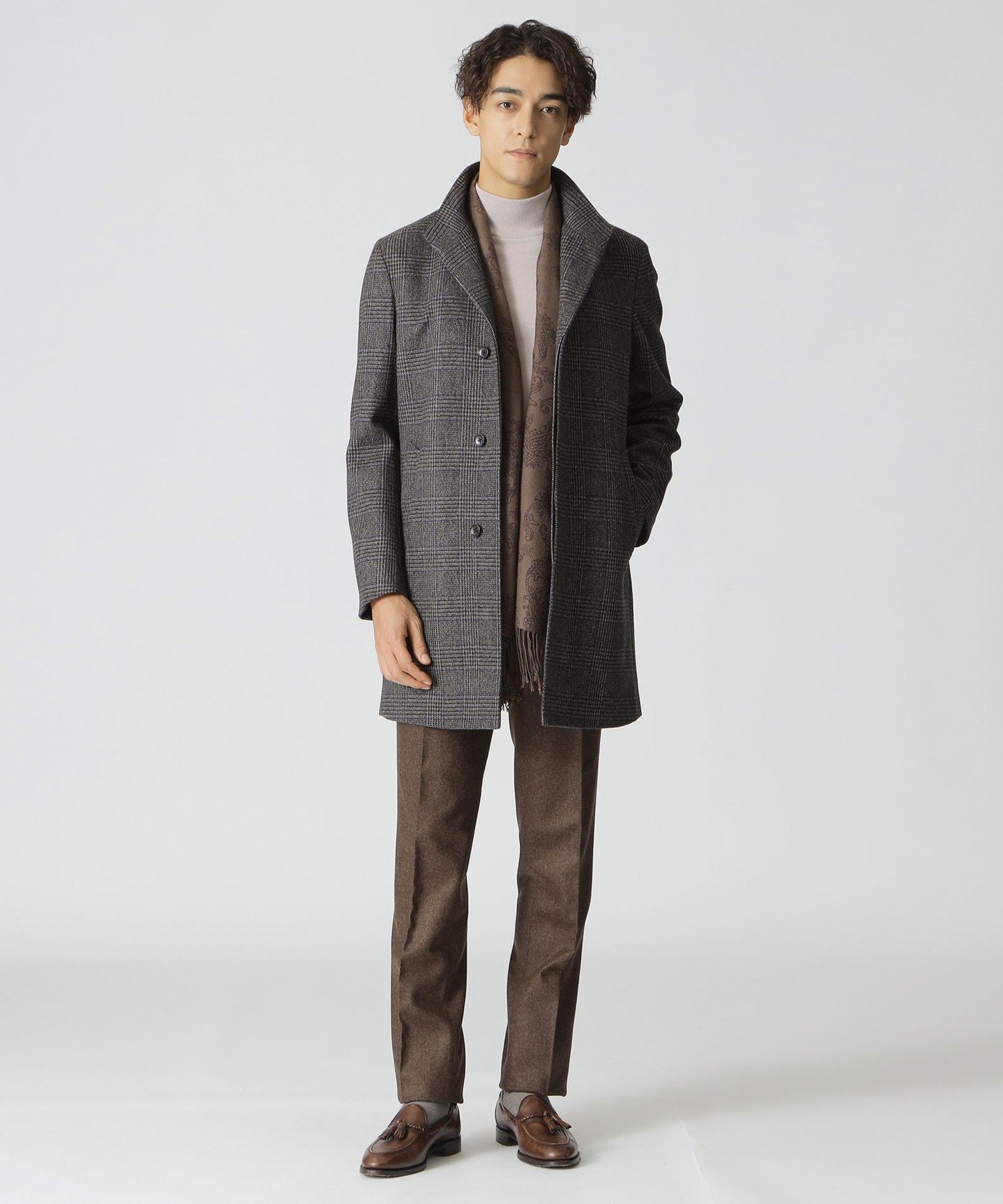 Paul Stuart｜【Nikkei magazine掲載】カシミヤ混スタンドカラーコート